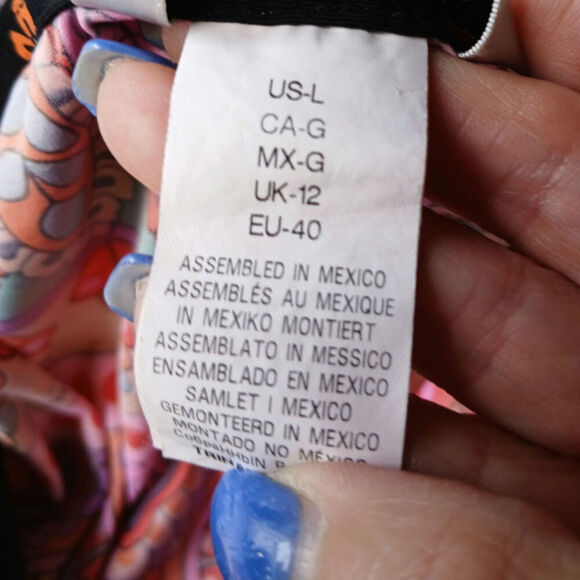 Trina‎ Turk oversized swim cover or top Large - Picture 8 of 9